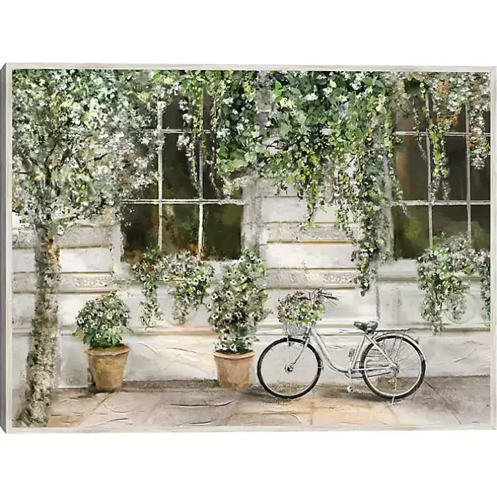 Dans La Ville Framed Canvas Art Print