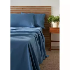 Dark Blue Microfiber 4-pc. King Sheet Set