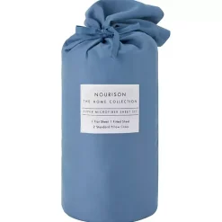 Dark Blue Microfiber 4-pc. King Sheet Set