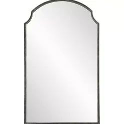 Dark Bronze Arched Scallop Edge Wall Mirror