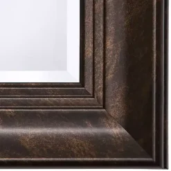 Dark Bronze Rectangular Frame Wall Mirror