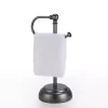 Dark Chrome Hook Countertop Towel Holder