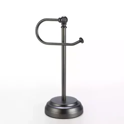 Dark Chrome Hook Countertop Towel Holder