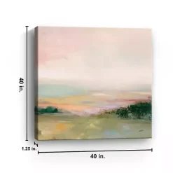 Dark Glowing Valley Canvas Art Print, 40x40 in.