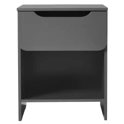 Dark Gray Stanley Single Drawer Nightstand
