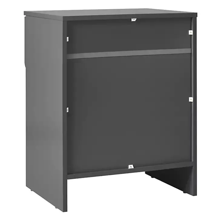 Dark Gray Stanley Single Drawer Nightstand