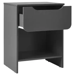 Dark Gray Stanley Single Drawer Nightstand