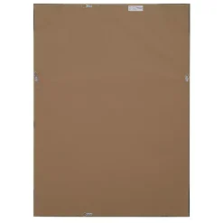 Dark Gray Wood Framed Beveled Edge Wall Mirror