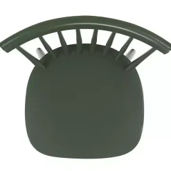 Dark Green Parker Spindle Dining Chairs, Set of 2