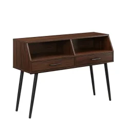 Dark Walnut 2-Drawer Henry Console Table