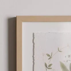 Delicate Botanical Framed Art Prints, Set of 2