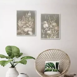 Delicate Bunch 2-pc. Framed Canvas Art Set