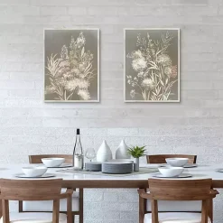 Delicate Bunch 2-pc. Framed Canvas Art Set