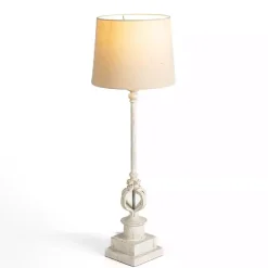 Distressed Cream Quatre Buffet Lamp