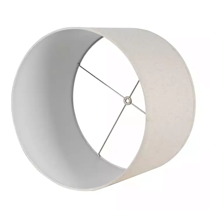 Distressed Cream Textured Table Lamps, Set of 2