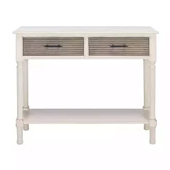Distressed Natural Ronan 2-Drawer Console Table