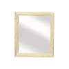 Distressed Natural Wood Rectangle Wall Mirror