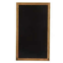 Distressed White Wood Carved Frame Wall Mirror