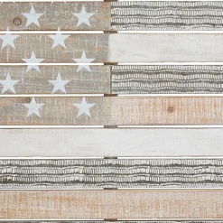 Distressed Wood American Flag Wall Plaque