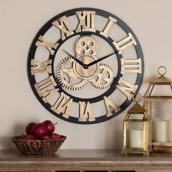 Distressed Wood Vintage Wall Clock