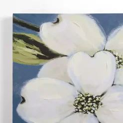 Dogwood on Blue Canvas Art Print