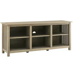 Driftwood Slatted Sides Media Cabinet