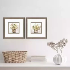 Earthy Garden Framed Art Prints, Set of 2