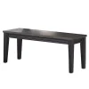 Ebony and Driftwood Two-Tone Bench