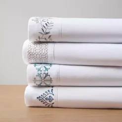 Elegant Geo Hem Microfiber 4-pc. Full Sheet Set