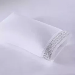 Elegant Geo Hem Microfiber 4-pc. Full Sheet Set