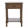Emory Natural Single Drawer Accent Table