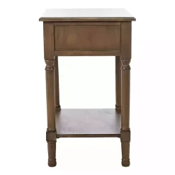 Emory Natural Single Drawer Accent Table