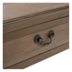 Emory Natural Single Drawer Accent Table