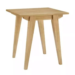 English Oak Wood Minimalist Accent Table