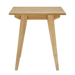 English Oak Wood Minimalist Accent Table
