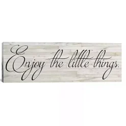 Enjoy the Little Things Canvas Art Print, 36x12
