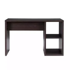 Espresso Cube Storage Wood Desk