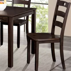 Espresso Wood Brooke 5-pc. Dining Furniture Set