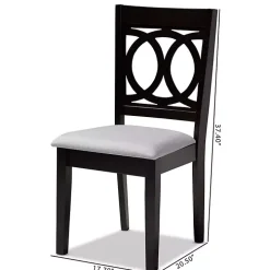 Espresso Wood Lenoir Dining Chairs, Set of 4
