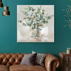 Essential Greens II Framed Canvas Print, 35x35 in.