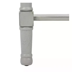 Evelina Gray Textured Single Drawer Accent Table