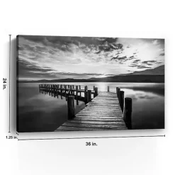 Evening Dock Canvas Art Print