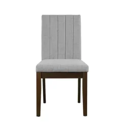 Everly Gray Upholstered Dining Chairs, Set of 2