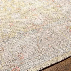 Faded Botanical Washable Area Rug, 6x9