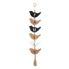 Family Bird Shaped Wood Wall Sign