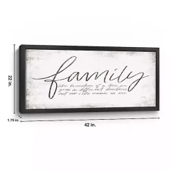 Family Branches Framed Canvas Art Print, 42x22 in.