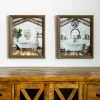 Farmhouse Bathroom Framed Art Prints, Set of 2