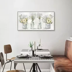 Farmhouse Bouquets Framed Canvas Art Print