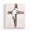Floral Cross Canvas Art Print