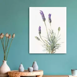Floursack Lavender III Linen Canvas Art Print